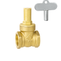 Full port gate valve brass